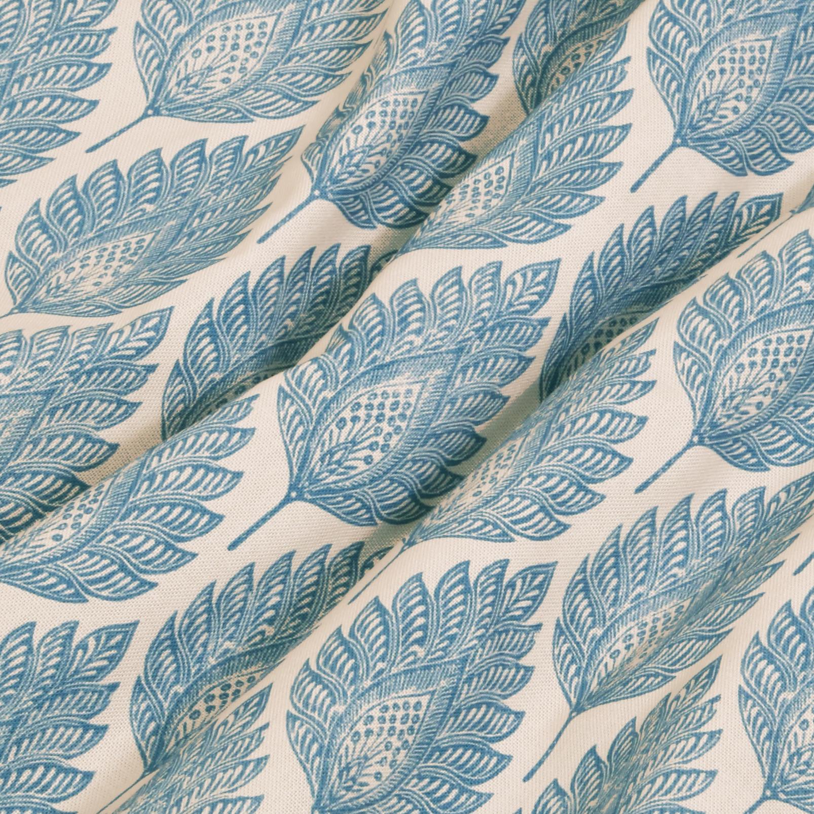 Flame Leaf Blue Roman Blind Flame Leaf Blue Roman Blind