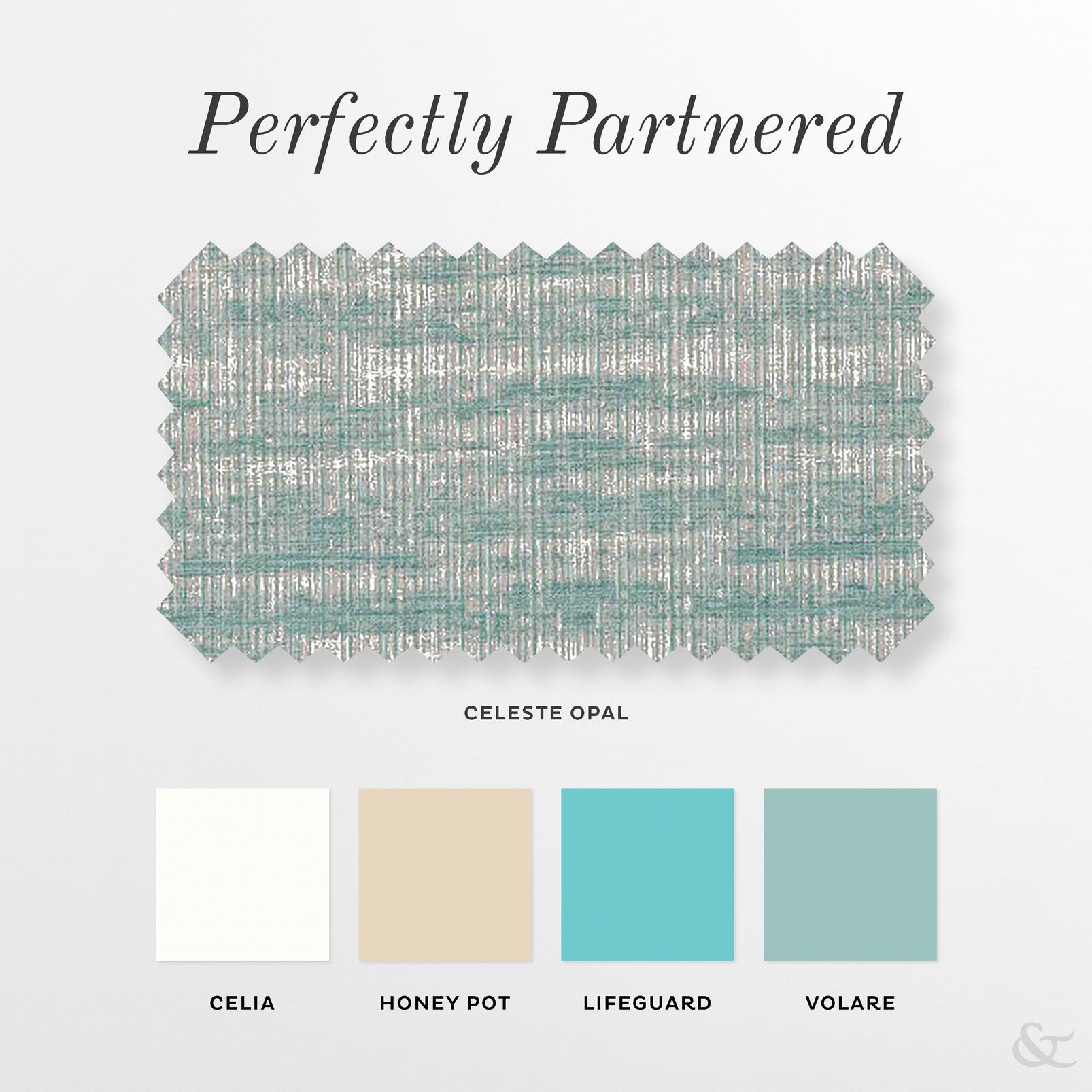 Celeste Opal Roman Blind