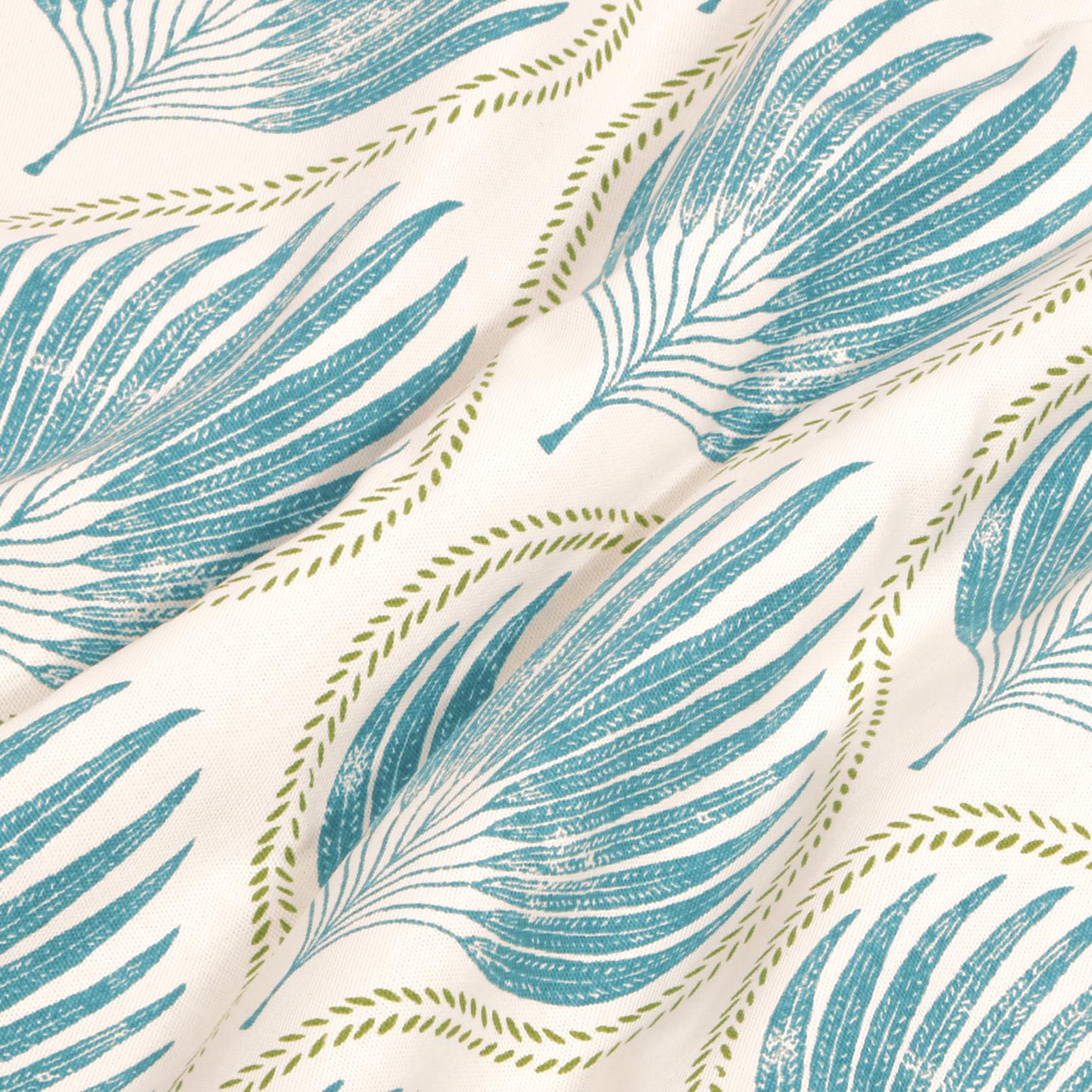 Lissome Leaf Blue Roman Blind