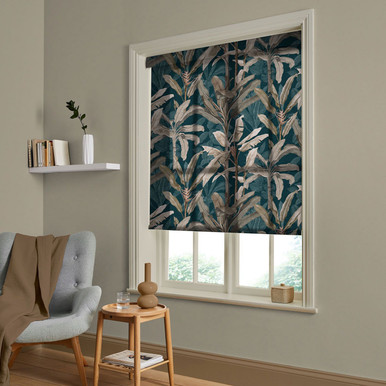 Borneo Teal Roller Blind Borneo Teal Roller Blind