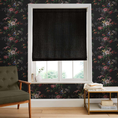 Glimmer Black Roman Blind Glimmer Black Roman Blind