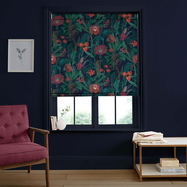 Tigerlily Midnight Roman Blind Tigerlily Midnight Roman Blind