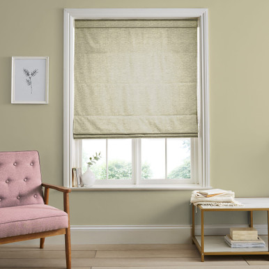 Ethereal Pale Gold Roman Blind Ethereal Pale Gold Roman Blind