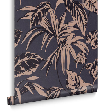 Palma Soft Gold and Notte Wallpaper Palma Soft Gold and Notte Wallpaper