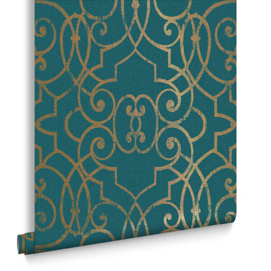 Shoji Teal Wallpaper Shoji Teal Wallpaper