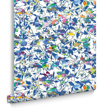 Brian Eno Flower Mask Blue Wallpaper Brian Eno Flower Mask Blue Wallpaper