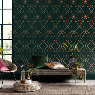 Versailles Emerald Wallpaper Versailles Emerald Wallpaper