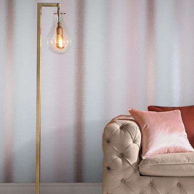 Wild Flower Stripe Blush Wallpaper Wild Flower Stripe Blush Wallpaper