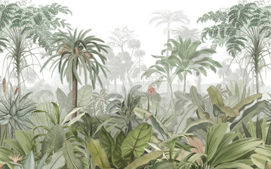 Paradise Jungle Palm Bespoke Mural