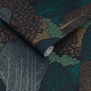 Scandiscape Navy Wallpaper Scandiscape Navy Wallpaper