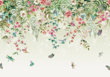 Ethereal Floral Viridis Bespoke Mural