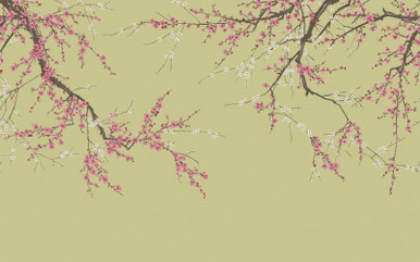 Sakura Viridis Bespoke Mural