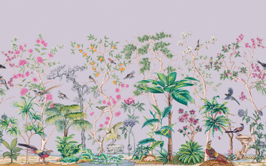 Mizuwonomu Tori Mauve Bespoke Mural