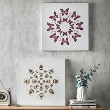 Blissful Butterflies Printed Canvas Wall Art Blissful Butterflies Printed Canvas Wall Art