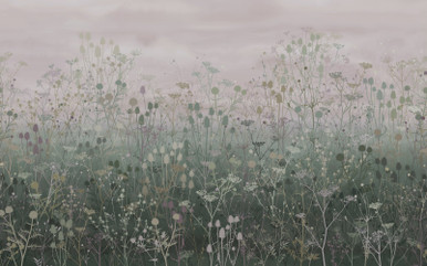 Tania's Garden Heather Bespoke Mural by Clarissa Hulse