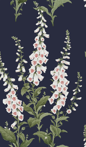 Foxglove Midnight Wallpaper