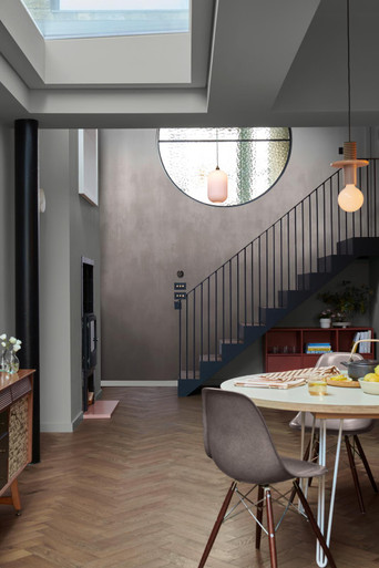 Oblique Ink Charcoal Bespoke Mural