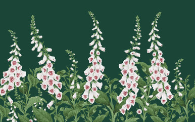 Foxglove Emerald Bespoke Mural