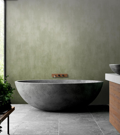 Oblique Ink Olive Bespoke Mural