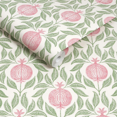 Apple of Grenada Pink & Green Wallpaper Apple of Grenada Pink & Green Wallpaper