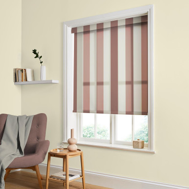 Équilibre Stripe Mauve Roller Blind