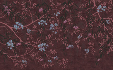 Obassia Damson Bespoke Mural