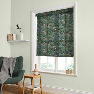 Treetop Troop Green Roller Blind