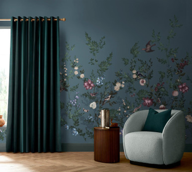 Allurium Denim Papier Peint Panoramique sur mesure