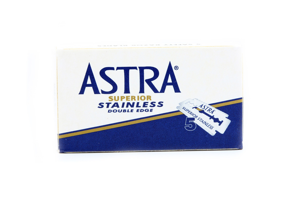 Astra Super Stainless Blue DE Blade Razor Emporium