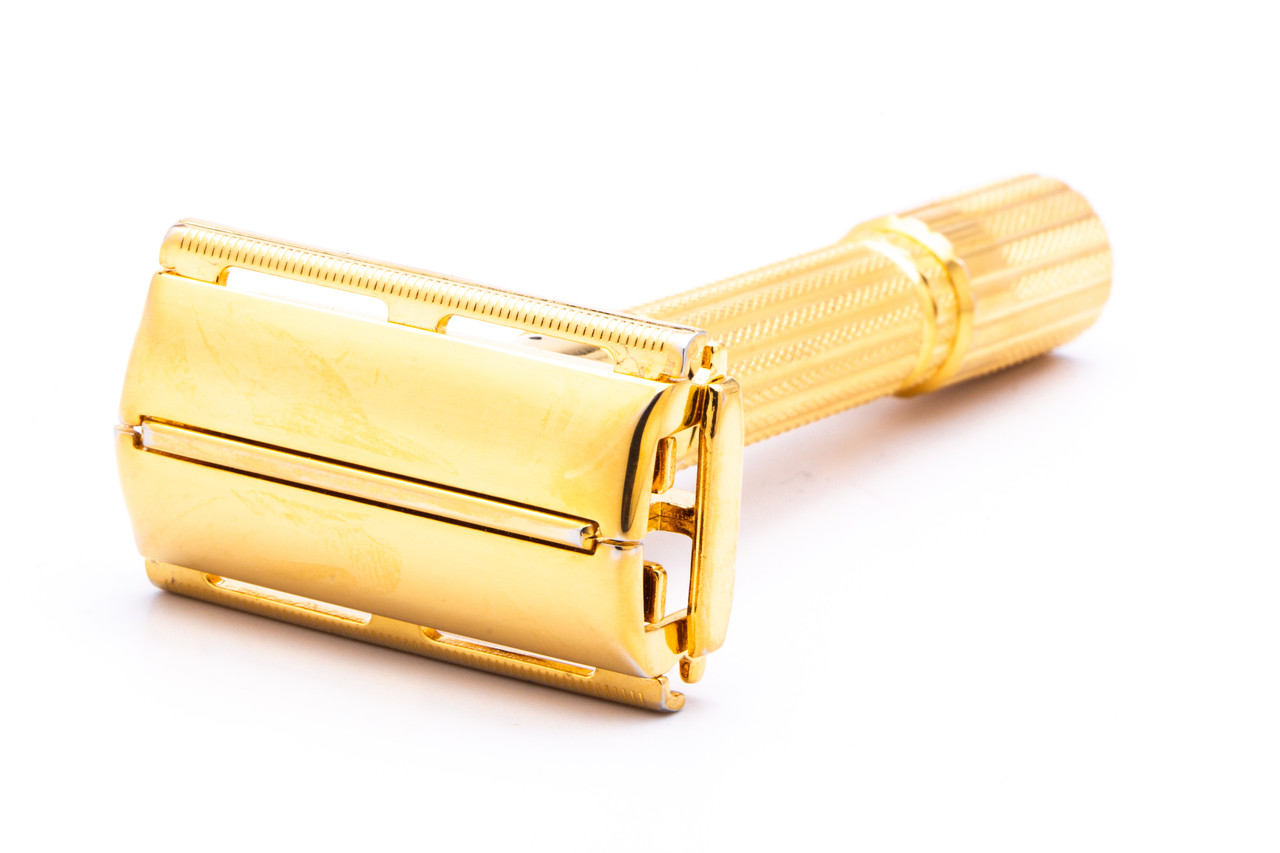 1960 F4 Gillette TTO Fatboy Adjustable Double Edge Safety Razor | 24K Gold  Revamp