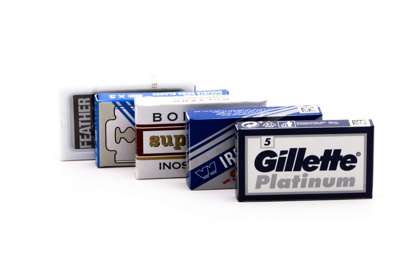 Gillette Platinum Double Edge Safety Razor Blades - 5 Count