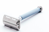 1966 Gillette  Blue Star Lady Gillette Double Edge Safety Razor | Factory Nickel Revamp