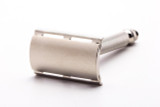 1940s WWII NEW Gillette Double Edge Ball End Safety Razor | Factory Nickel Revamp