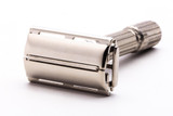 1959 E1 Gillette TTO Fatboy Adjustable Double Edge Safety Razor | Factory Nickel Revamp