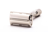 1959 E3 Gillette Fatboy Adjustable TTO Double Edge Safety Razor | Factory Nickel Revamp