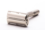 1966 L4 Gillette Slim Aristocrat Adjustable TTO Double Edge Safety Razor | Factory Nickel Revamp