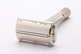 1958 D2 Gillette TV Special Flare Tip Super Speed Safety Razor | Factory Nickel Revamp