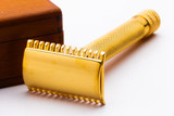 1922 Gillette Big Fellow Double Edge Safety Razor Set | 24K Gold Revamp