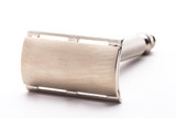 1955 A4 Gillette Ball End Tech Three Piece Double Edge Safety Razor | Factory Nickel Revamp