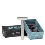 Rex Supply Co. | Envoy XL Three Piece Stainless Steel Double Edge Safety Razor - 108
