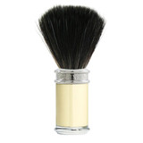 Edwin Jagger | Imitation Ivory & Chrome Shaving Brush (Black Synthetic)
