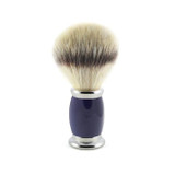 Edwin Jagger | Bulbous Blue Shaving Brush (Synthetic Silver Tip)
