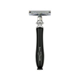 Edwin Jagger | Chatsworth Imitation Ebony DE Safety Razor & Feather Blades (Closed Comb)
