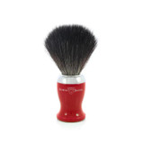 Edwin Jagger | Red Shaving Brush (Black Synthetic)
