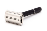 1979 Z2 Gillette Super Adjustable "Black Beauty" Double Edge Safety Razor  | Factory Nickel Revamp