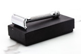 Unbranded Three Piece Nickel Double Edge Safety Razor Set | Original Condition