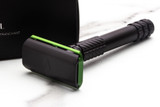 Ayslworth Razor | APEX-AL Double Edge Safety Razor -  Jet Black Gamer Green - Predator