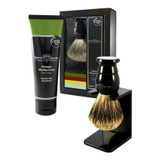 Edwin Jagger | Imitation Ebony Shaving Brush and Cream Gift Set (Aloe Vera)
