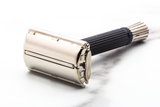 1969 O3 Gillette Black Handle Double Edge Super Speed Safety Razor  |  Factory Nickel Revamp