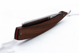 4/8" Vintage Restored Cattaraugus Cutlery Co. Straight Razor With Wood Scales & Red Accent Wedge